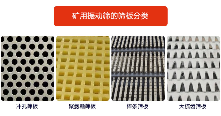 <a href='http://www.tolaris.cn' title='振動(dòng)篩' target='_blank'>振動(dòng)篩</a>篩板種類(lèi)